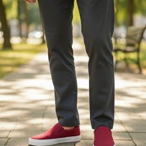 G-West Red Slip-On Shoes